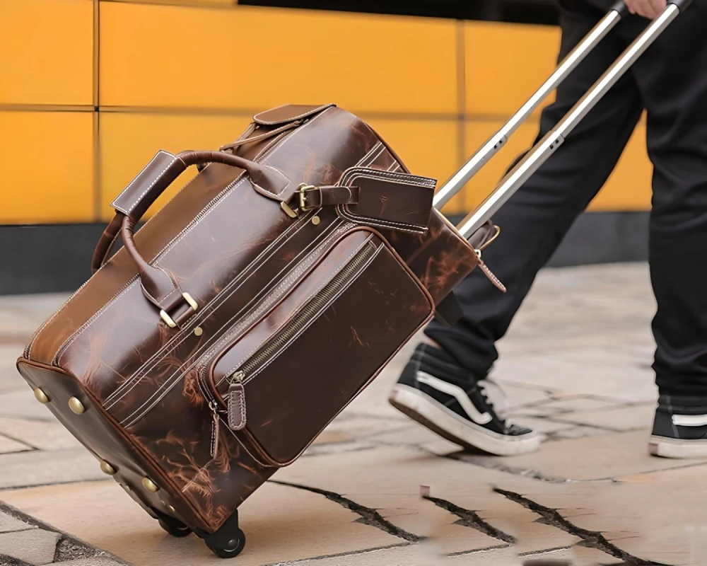 two wheeled luggage